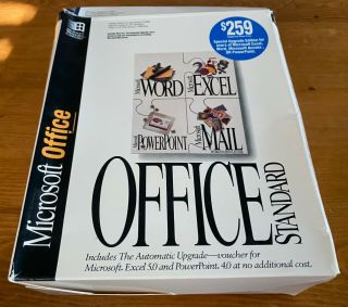 Microsoft Office Standard Manger 4.  0 & Word 6.  0 Windows Pc On 3.  5 " Floppy Disk