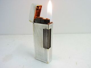 Vintage Dunhill Rollagas Lighter Silver Plated All (1