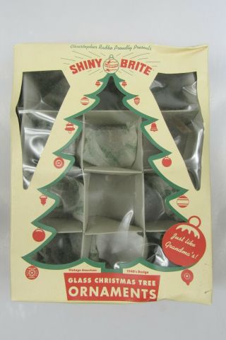 Vintage Shiny Brite Christopher Radko Christmas Ornaments Extra Large Box Only