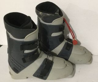 Alpina Downhill Ski Boots Mens Size 10 (us) Thermal Lined Gray & Black Vintage