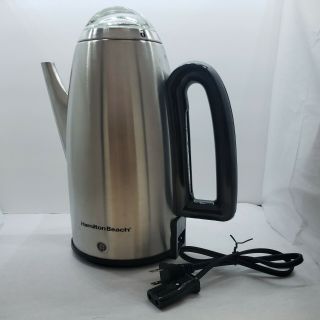VTG Hamilton Beach Stainless Steel 12 Cup Coffee Electric Percolator 40614 2