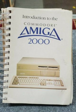 Vintage Introduction To The Commodore Amiga 2000 Computer (fc75 - 1 - G397)
