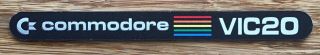 Commodore Vic20 Badge Label Nameplate Logo Vic - 20 - Classic