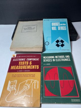Vintage Electronic Books Radio Instrumentsmeasurements Test Bridges Null