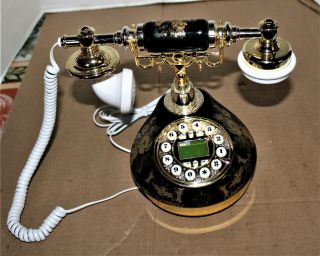 Ceramic Retro Corded Telephone Desktop Vintage Phone Caller Id For Home Office