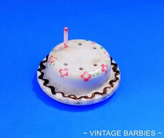 Skipper Doll Happy Birthday 1919 Cake & Candle Htf Vintage 1960 