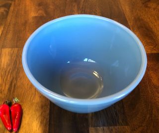 Rare Vintage Pyrex Solid Blue Delphite 401 Mixing Nesting Bowl 1 1/2 pt. 3
