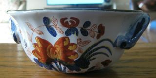 Vintage Ceramic/terra Cotta Bowl With Handles Hand Painted Italy For Tiffany