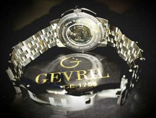 Gevril Men ' s 2620B Washington Automatic Stainless Steel Wristwatch 5