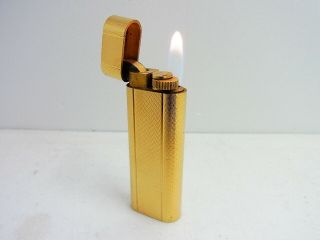 Cartier Gas Lighter Oval 20 Microns Gold Plated All