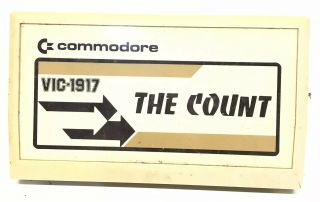 Rare Commodore Vic Vc 20 The Count Game Cartridge Vic - 1917