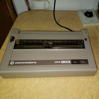 Vintage Commodore 64 Home Computer Dot Matrix Printer Mps - 803