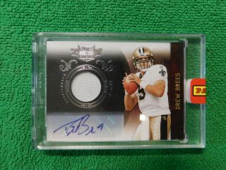 2010 Panini Plates And Patches - Drew Brees - Auto - Patch - Serial Number 4/5