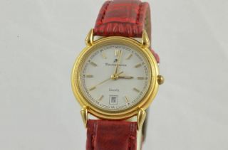 Maurice Lacroix Classic Damen Uhr Stahl Vergoldet Quartz 25mm Weiss 72963