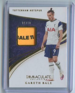 2020 Panini Immaculate Soccer Gareth Bale Game - Boot Relic Gold 4/10 Je
