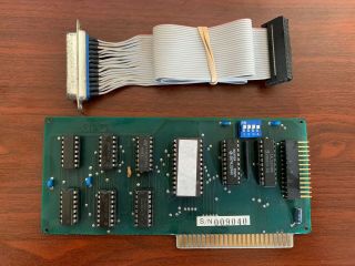 Vintage For Apple Ii Parallel Printer Card With Cable