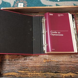 IBM Vintage Guide To Operations Personal Computer AT 6280102 (Floppy Disks Incl) 2
