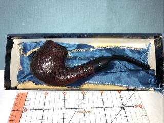 Sasieni Four Dot “rugby” “ruff Root” Estate Pipe & Very Good