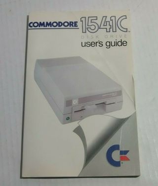 Commodore 1541c Disk Drive Users Guide Paperback Book Vintage 1986