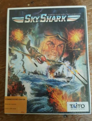 Rare Vintage Commodore 64 Sky Shark Game Software