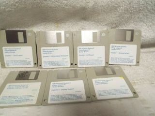 Vintage Ibm Personal System/2 Image Adapter/a Device Drivers 1 - 5 & 2 Other Disc