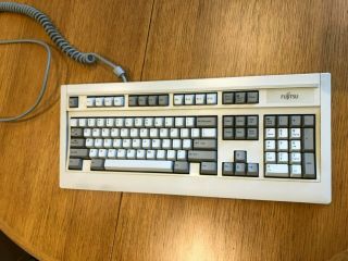 Vintage Clicky Keyboard Fujitsu Fkb4700 N860 - 4700 - T601