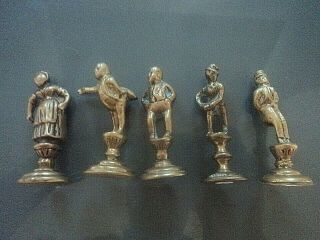 Vintage Brass Pipe Tamper - Charles Dickens Characters - 5 Pipe Tampers