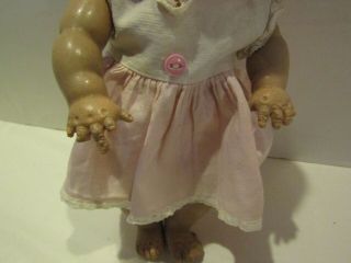 VINTAGE 11 INCH TINY TEARS DOLL AMERICAN CHARACTER RUBBER BODY SLEEP EYES 3