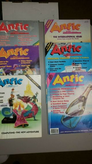 Antic - The Atari Resource - 1983 And 1984 - - Volume 2 Number 4,  6,  9 - 12