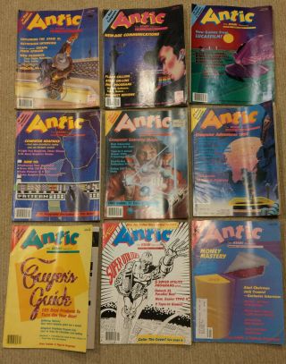 Antic The Atari Resource Vol 3 Numbers 2,  3,  4,  5,  6,  7,  8,  9,  10