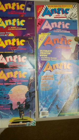 Antic - The Atari Resource - 1984 1985 - Volume 3 Number 1,  4 - 7,  9 - 12