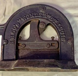 Antique Tobacco Plug Cutter “S.  H.  CO’S “WONDER “ ST.  LOUIS.  SIMMONS HARDWARE CO “ 2