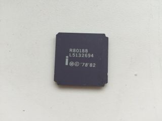 80188,  Intel R80188,  R80c188,  80186 Vintage Cpu,  Gold,