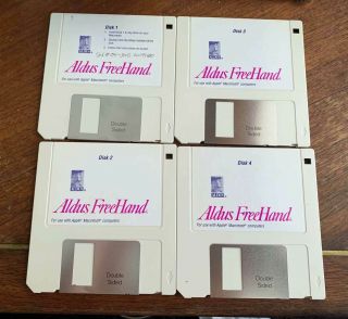 Aldus Freehand 3.  0 Vintage Macintosh Software - 3.  5 Floppy Disk From 1991 Mac