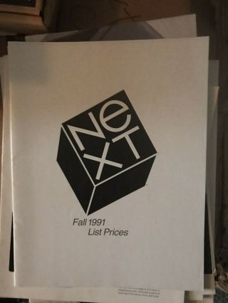 Next Fall List Prices 1991 Openstep Apple Nextstep Nextcube