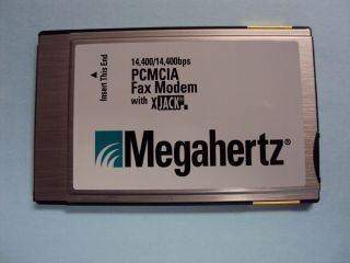 Megahertz Xj1144 Laptop Notebook 14.  4 Fax Modem Pcmcia Xjack