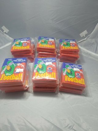 (34) 1987 Topps Football 15 - Card Factory Wax Pack Nm - Mt