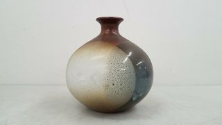 Vintage Mid Century Modern Pottery Craft Usa 7 " Vase Made Of Clay