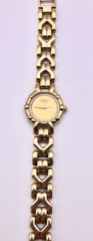 Raymond Weil Geneve - 18k Gold Electroplated Ladies Watch 5355 Vintage