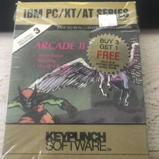 Ibm Pc Software Arcade 2 For Pc,  Xt,  At,  Etc.  5.  25 " Diskette