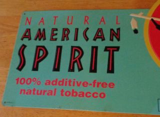 Natural American Spirit 100 Additive Cigarette Tobacco Metal Tin Sign 2