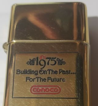 Conoco Oil Zippo Barcroft Lighter 1960s vtg cigarette Rare Advertisement award 3