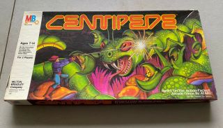 Vintage 80s Centipede Board Game - Milton Bradley Atari