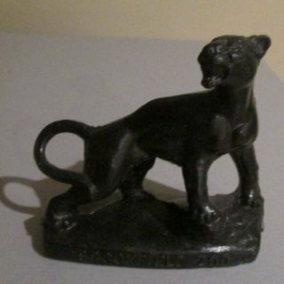 Chicago Brookfield Zoo Vintage Mold A Rama Wax Figure Animal Black Panther Cat