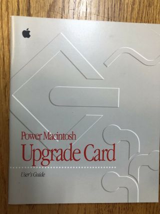 Power Macintosh Upgrade Card User 