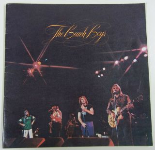 Vintage 1975 The Beach Boys Tour Concert Book Program W Ticket Stub Brian Wilson