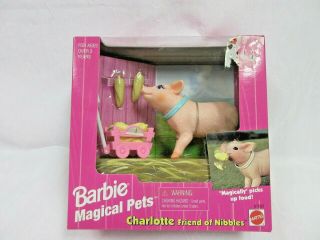 Vintage Barbie Magical Pets Charlotte Pig 1997 Nrfb