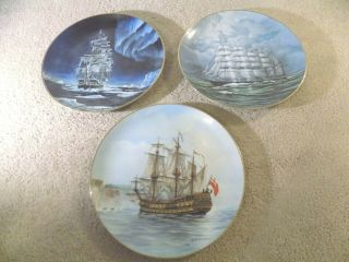Vintage Royal Cornwall Ltd.  Legendary Ships Of The Sea 3 Piece Collector 