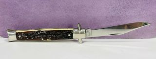 Vintage Colonial Prov Usa 4” Fishtail Bowtie Single Blade Folding Pocket Knife A