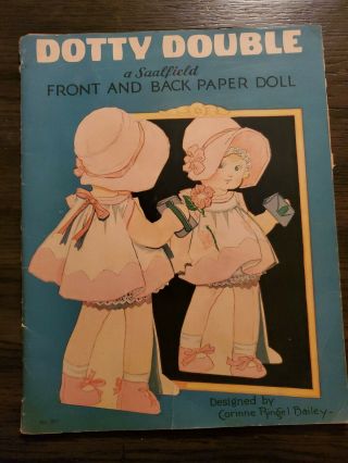 Vintage Paper Dolls: 1933 Dotty Double Designed By Corinne Ringel Bailey.